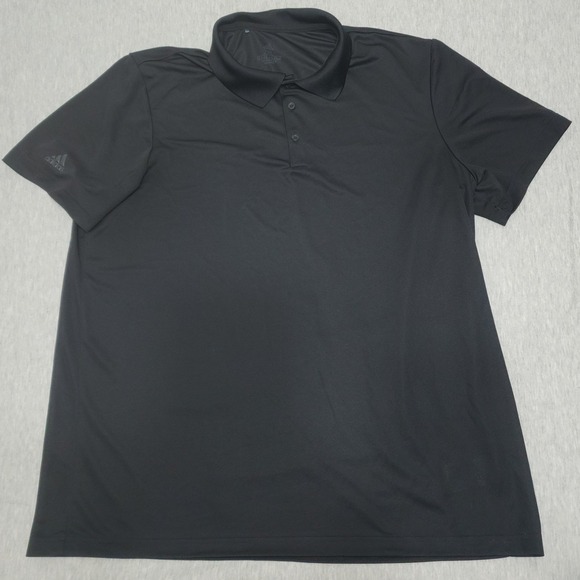 adidas Other - Adidas Mens 2XL XXL Black Primegreen Performance Short Sleeve Golf Polo Shirt